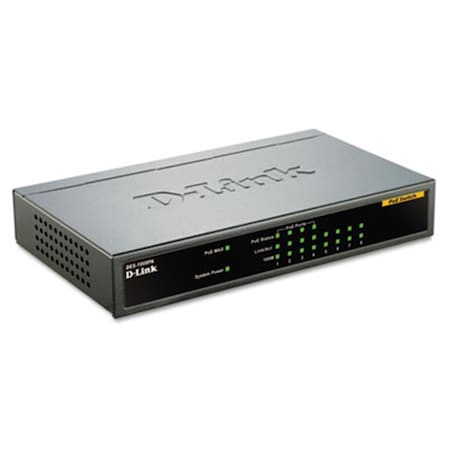 Abacus 8-Port Fast Ethernet Desktop Switch, 4 PoE Ports, Unmanaged AB39298